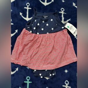NWT Carters Stars and strips bodysuit